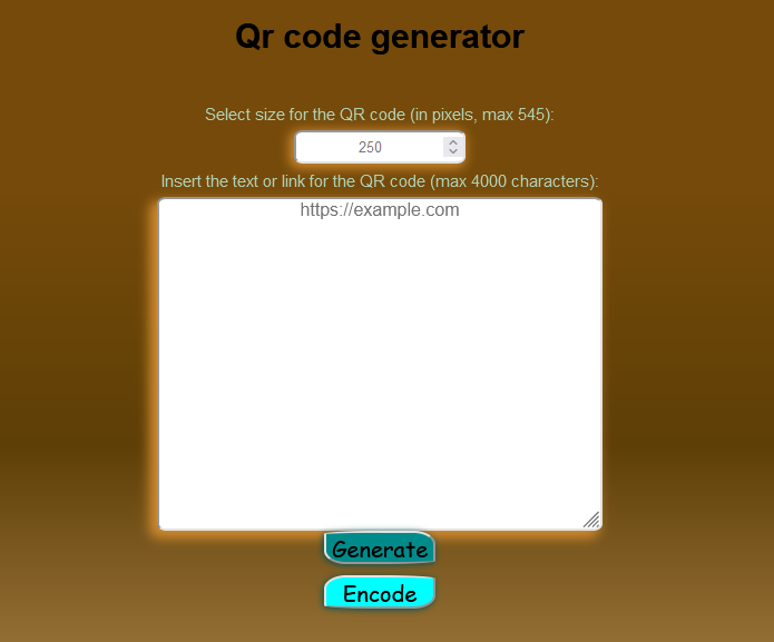 QR code generator miniature
